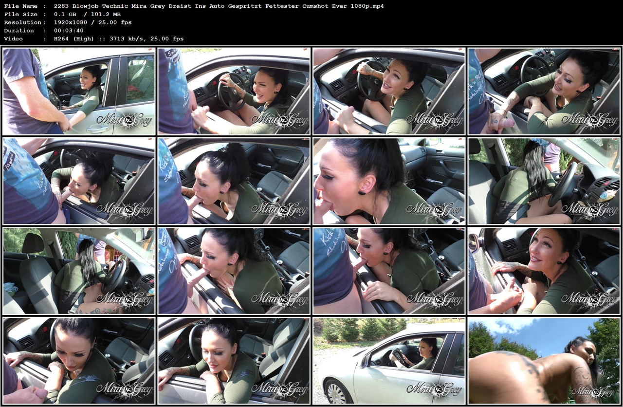 2283 Blowjob Technic Mira Grey Dreist Ins Auto Gespritzt Fettester Cumshot Ever 1080p mp4