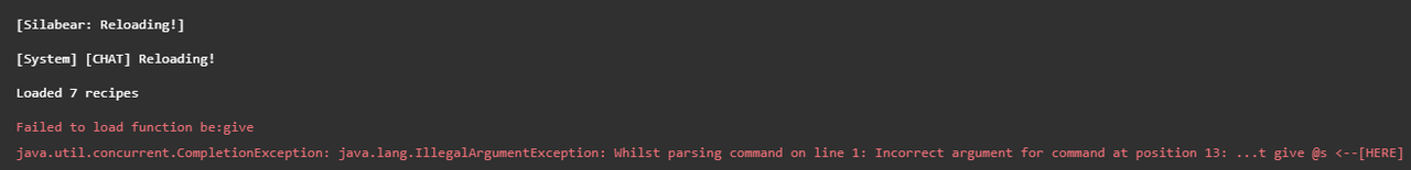 Debugging your datapacks