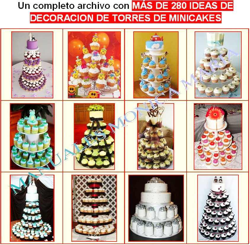 curso de mini tortas magdalenas decoracion pastillaje de muffins
