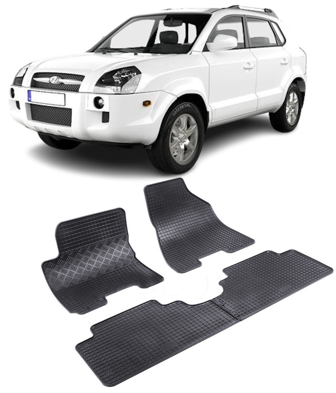 Set 4 covorase Hyundai Tucson 2004-2009, din cauciuc 100%, compatibile cu autoturismul HYUNDAI Tucson