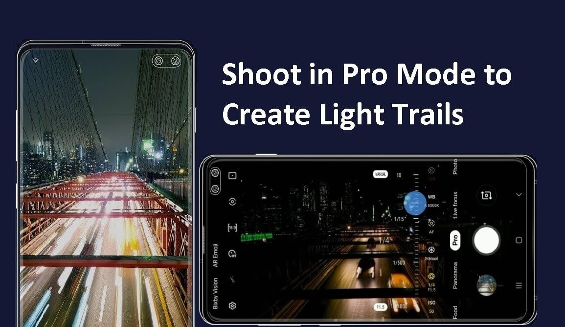 Shoot in Pro Mode to Create Light Trails