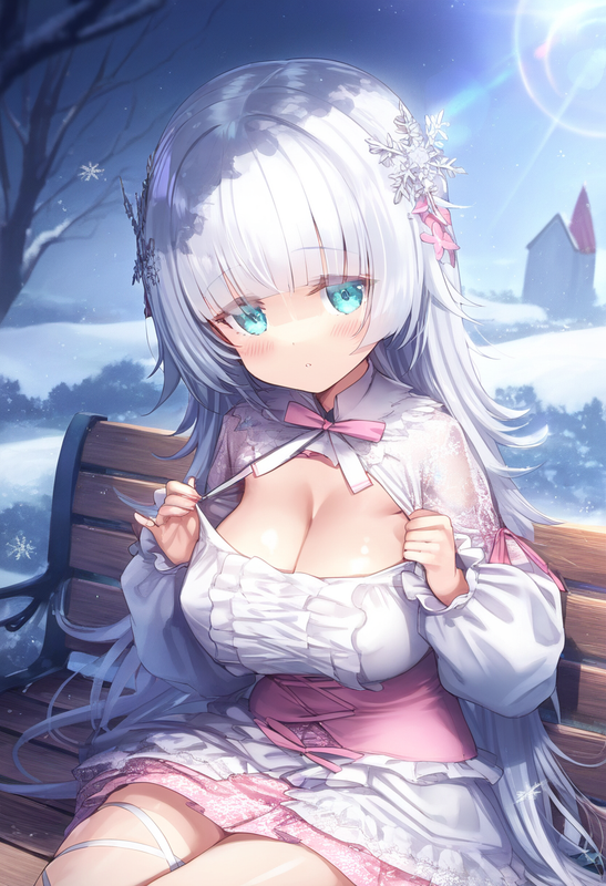 1girl, ks (xephyrks), ohlia, {kobayashi ritz}, reoen, [[liduke]],{{{{snowflake,  s-2906696322