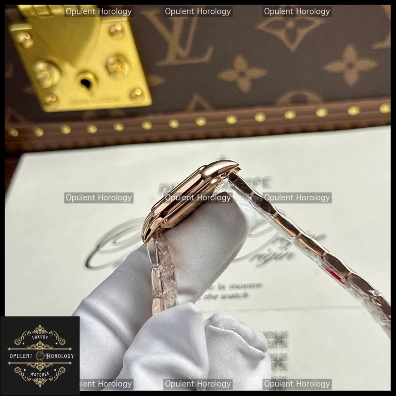 Cartier Panthere Watch Replica 23x30mm Rose Gold Plated Swiss Quartz