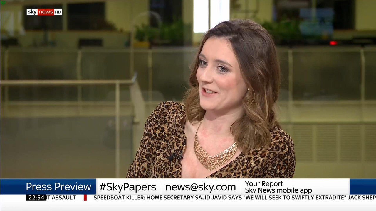 24 January - 22.00.00 - Sky News At 10. Anna Botting with the ma