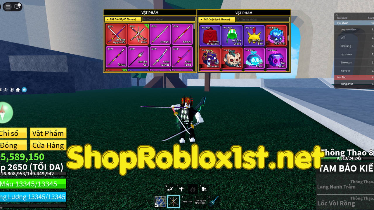 Acc Blox Fruits V4 GHUOL Full Gear
