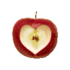  Heart apple side 