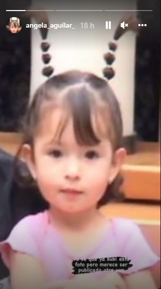 Ángela Aguilar enternece las redes sociales con una foto de cuando era bebé