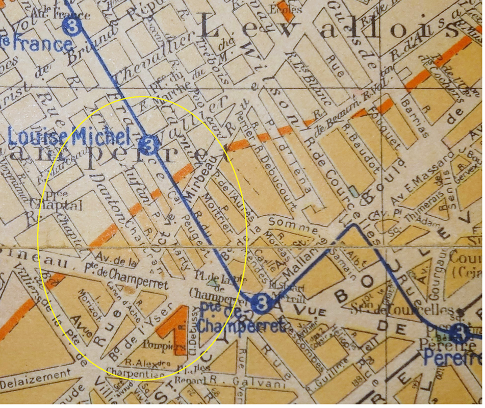 La rue Oct. Mirbeau 1948