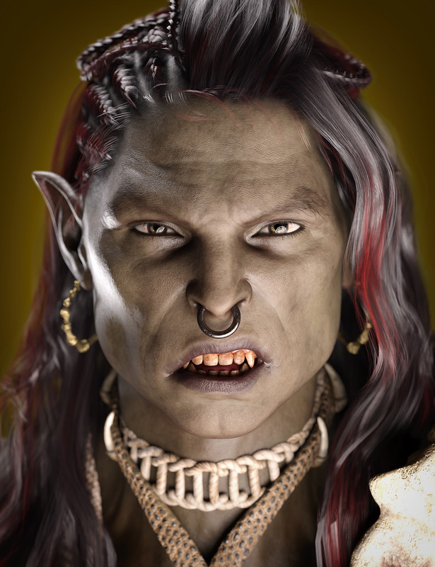 Norba The Orc HD For Genesis 9