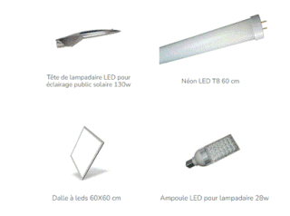 Des produits pour l’éclairage 