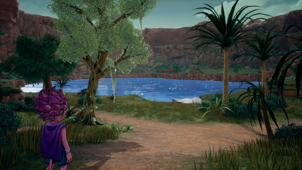 Beelzebub looks out onto the legendary spring.