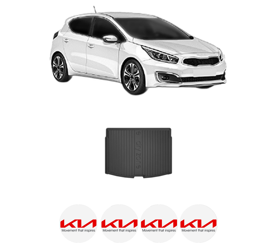 Tavita Portbagaj KIA CEED (CD) din 2018-2021, Protectie Portbagaj Auto, 4x Stickere auto cu KIA