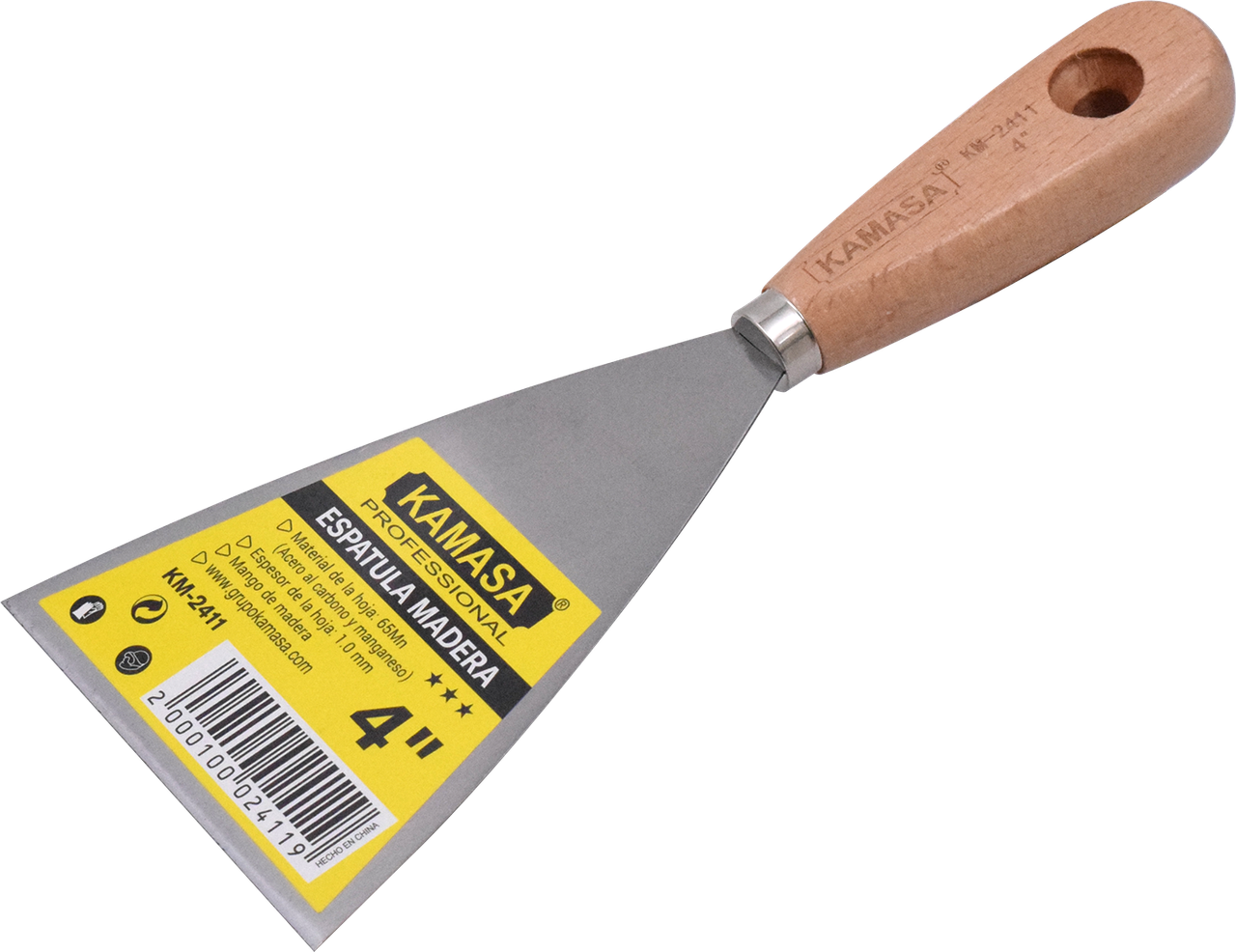 ESPATULA MADERA 4" KAMASA