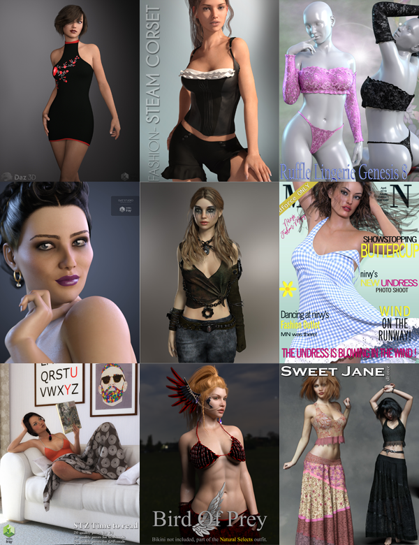 Renderosity Bundle 27082019