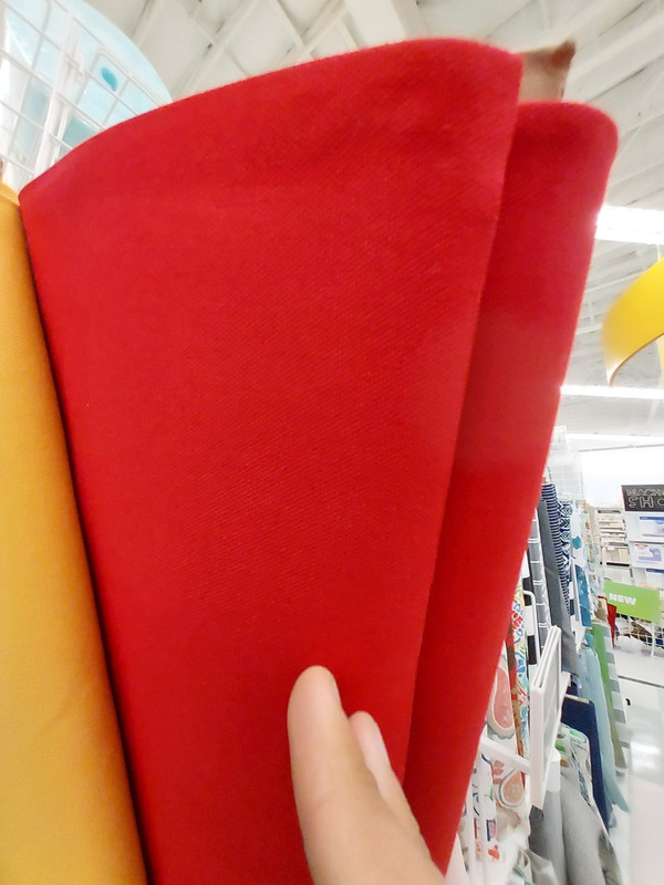 Red fabric