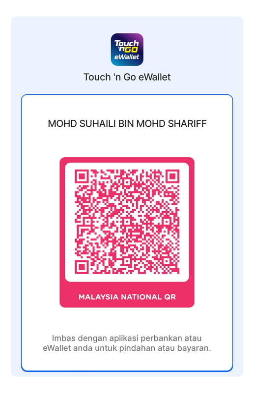 QR Touch n Go untuk bayaran