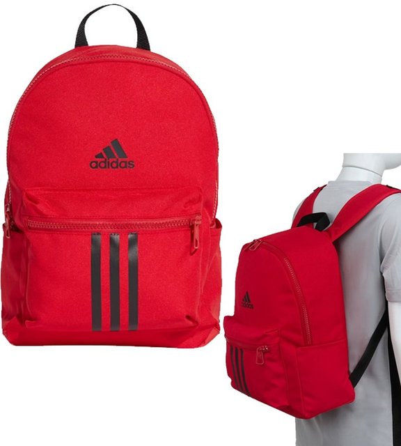 Mochila Adidas Classic Lk 3 Listras – Vermelho+Preto