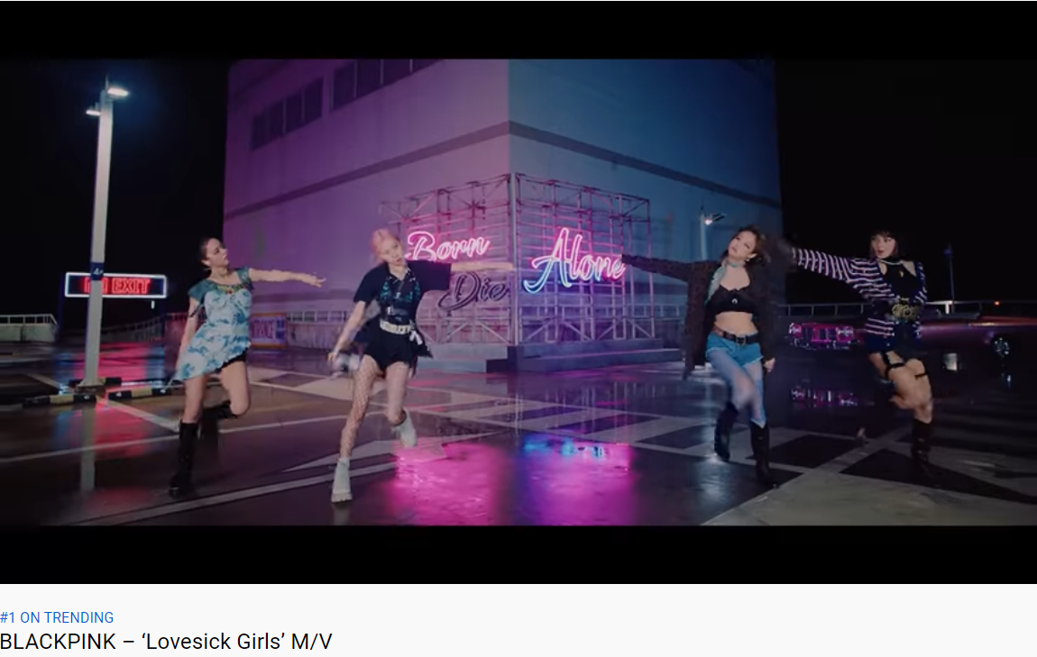 MV Lovesick-BLACKPINK