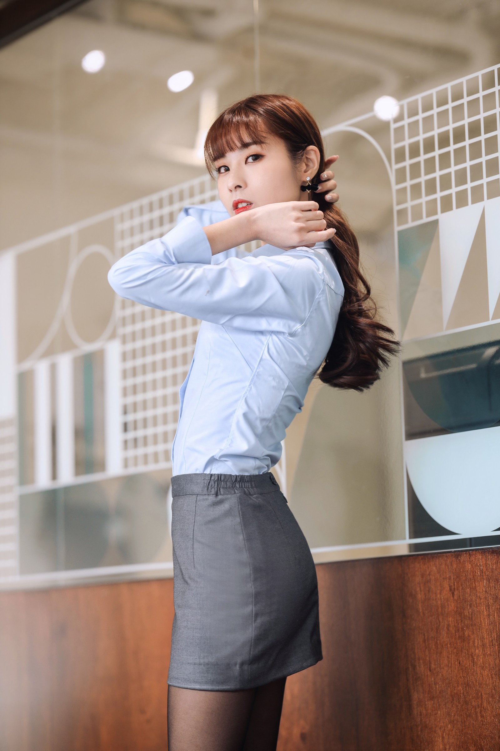 泥泥汝 OL 女郎 A 主题 写真图集｜职业风高清摄影（31P｜155MB）插图