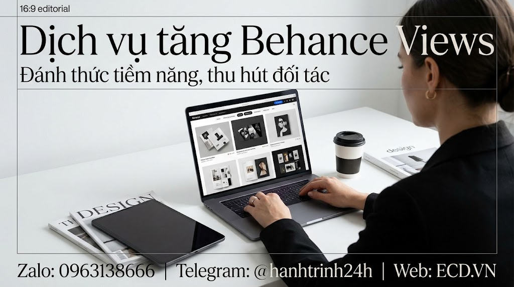 dịch vụ tăng behance views rẻ tăng like