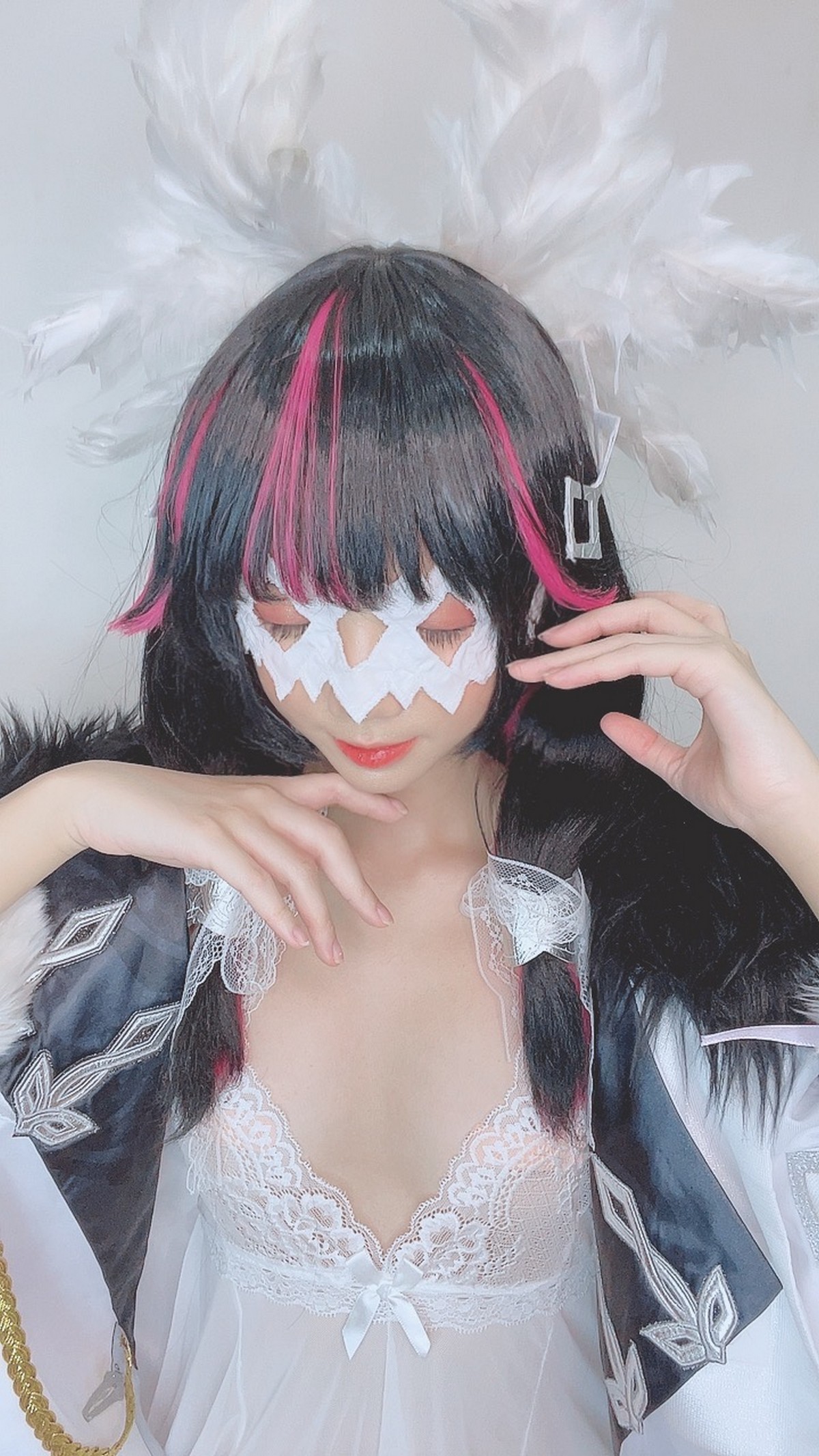 PoppaChan Columbina Cosplay Set (Genshin Impact Fatui) – 146 Photos 346MB插图6