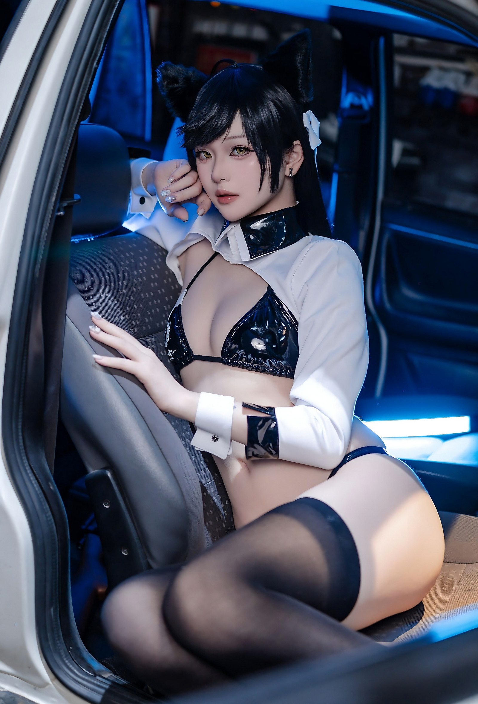 屿鱼 Yuyu 碧蓝航线 爱宕 赛车服 Cosplay 写真图集（114P｜142MB）插图8