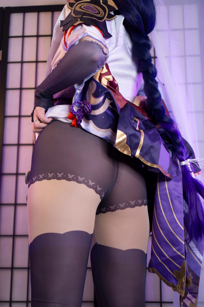 Hana Bunny 雷电将军 Cosplay写真｜原神 Raiden Shogun 高清图片合集[18P-31.3M]插图4