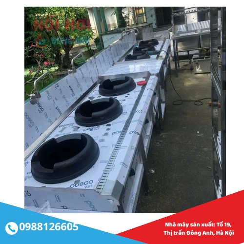 bếp á ba họng đốt