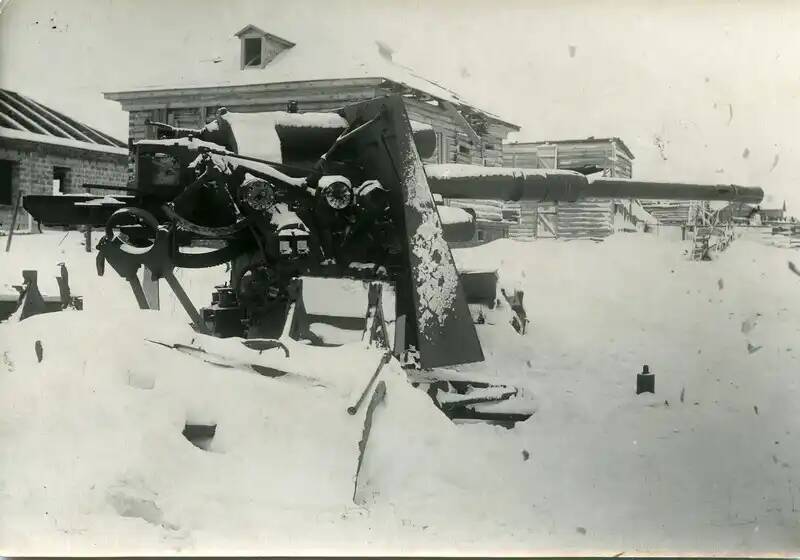 Трофейное орудие.