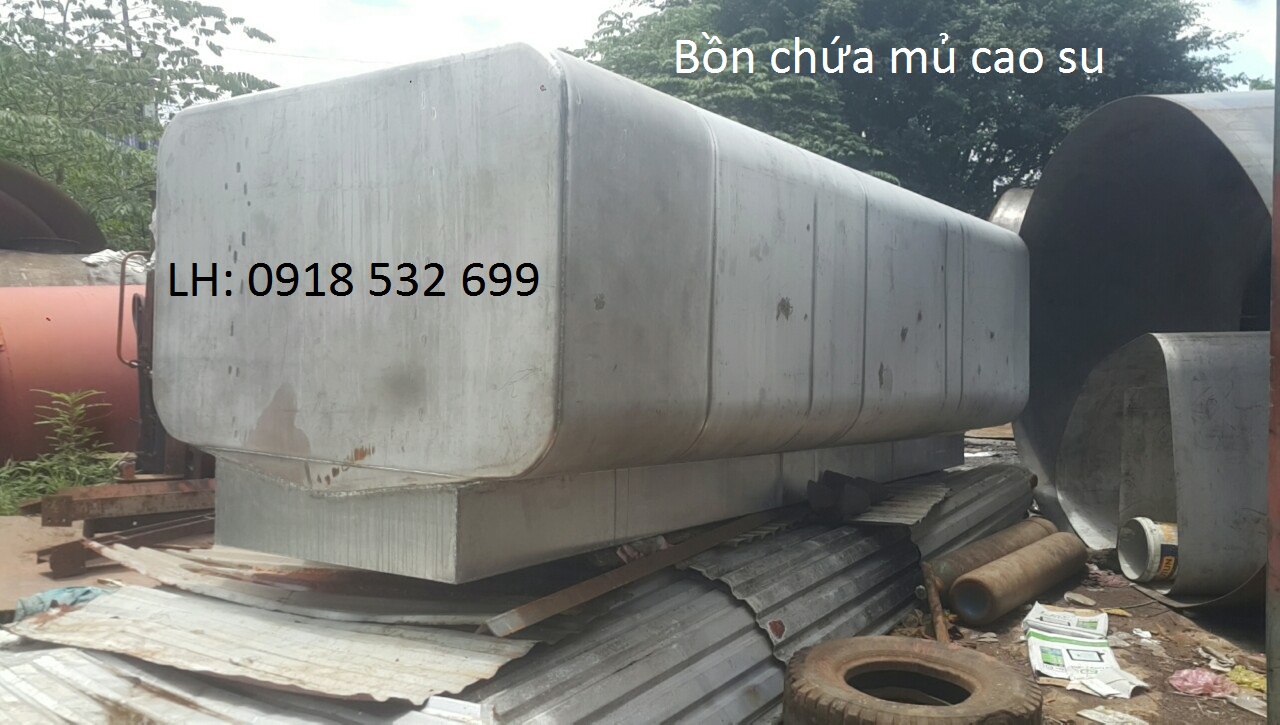 bồn chứa mủ cao su bằng inox