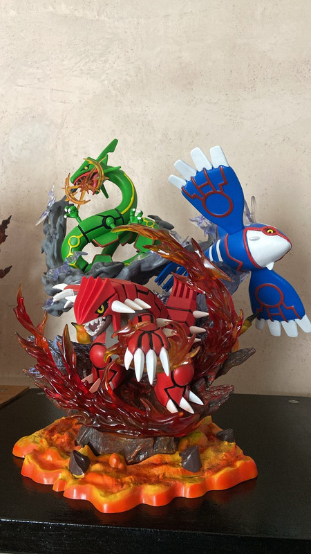 Diorama Pokémon Groudon Kyogre Rayquaza 2