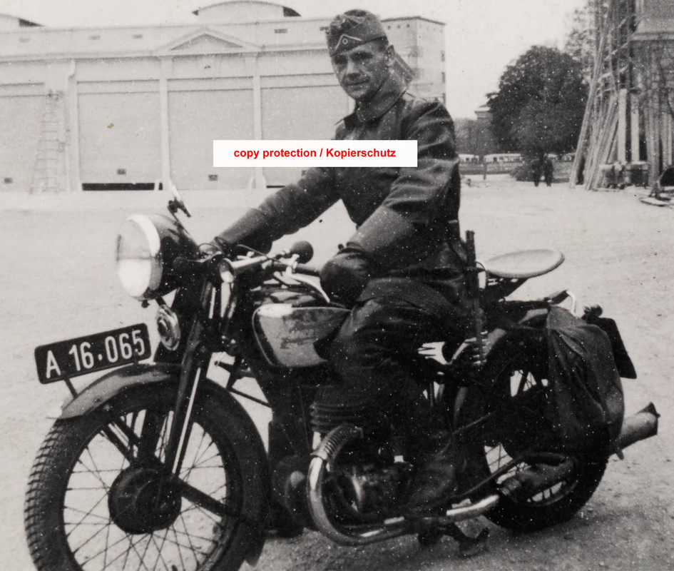 Foto Puch Motorrad Oldtimer,Soldat,Wehrmacht,Krad,ww2 photo motorcycle,soldier (3)