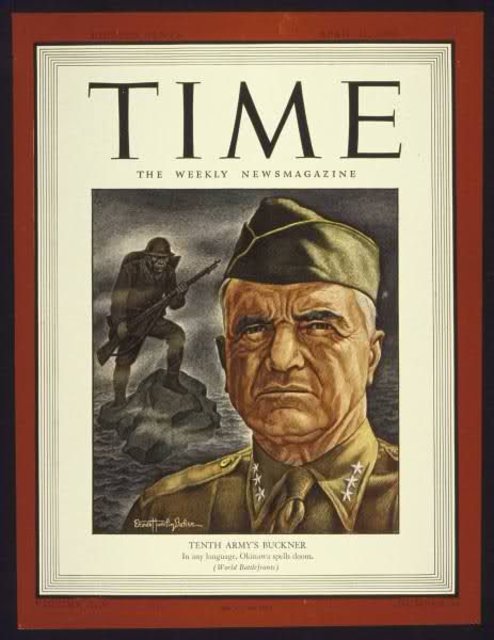 Simón Bolívar Buckner Jr., en una publicación de la revista Time en abril de 1945
