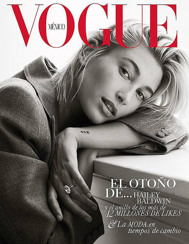 Hailey on the cover of Vogue