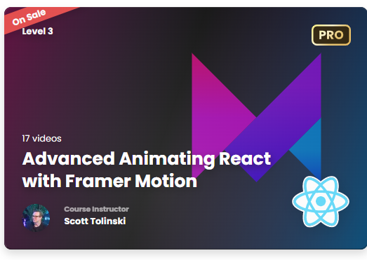 LevelupTutorials - Advanced Animating React with Framer Motion