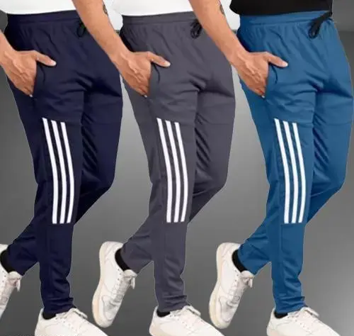 Men's Stylish Jogger Lower Track Pants for Gym Casual Wear for Men(Pack Of 3 Color 1 (R309)