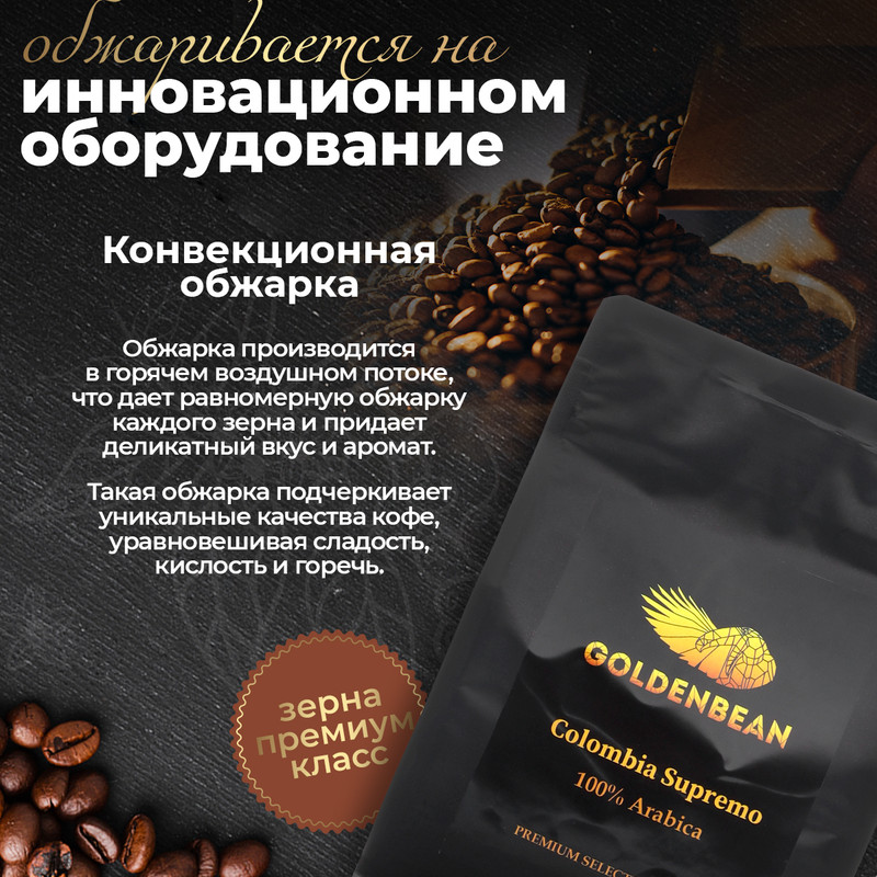 3 озон 155786368 Кофе молотый 250 гр Колумбия Супремо 100% Арабика ...