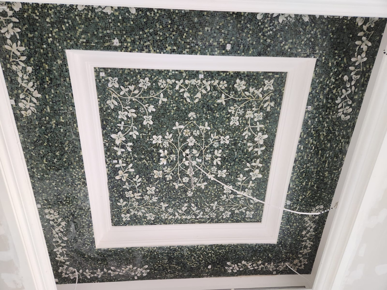 Intricate Ceiling Mosaic Art