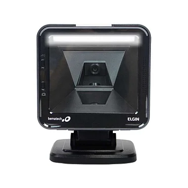 Leitor Fixo Elgin 2D EL8600 USB com Pedestal - Ângulo frontal