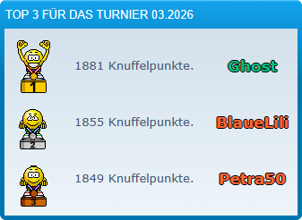 TOP 3 Knuffel Turnier 03 2026