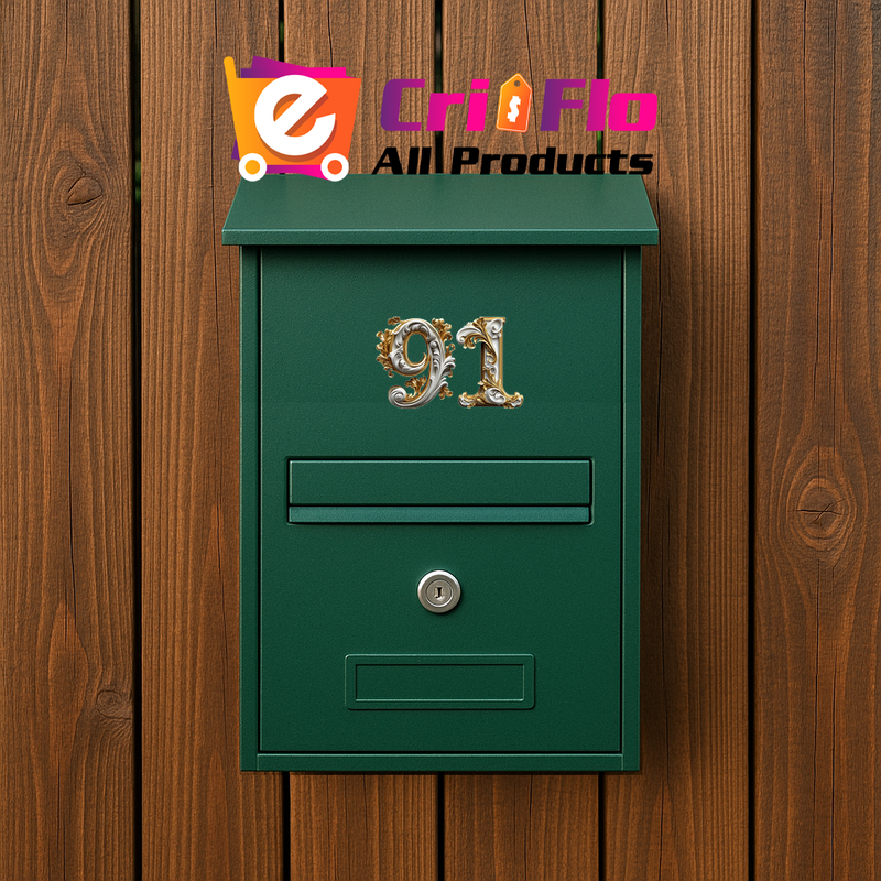 Numar cifra 91, Pentru casa, Efect 3D, Numere de usa, cutie postala, apartament, hotel, birou, camera, curte, cafenea, Autoadeziv, Cri-Flo, Culoare Alb, Inaltime 8 cm