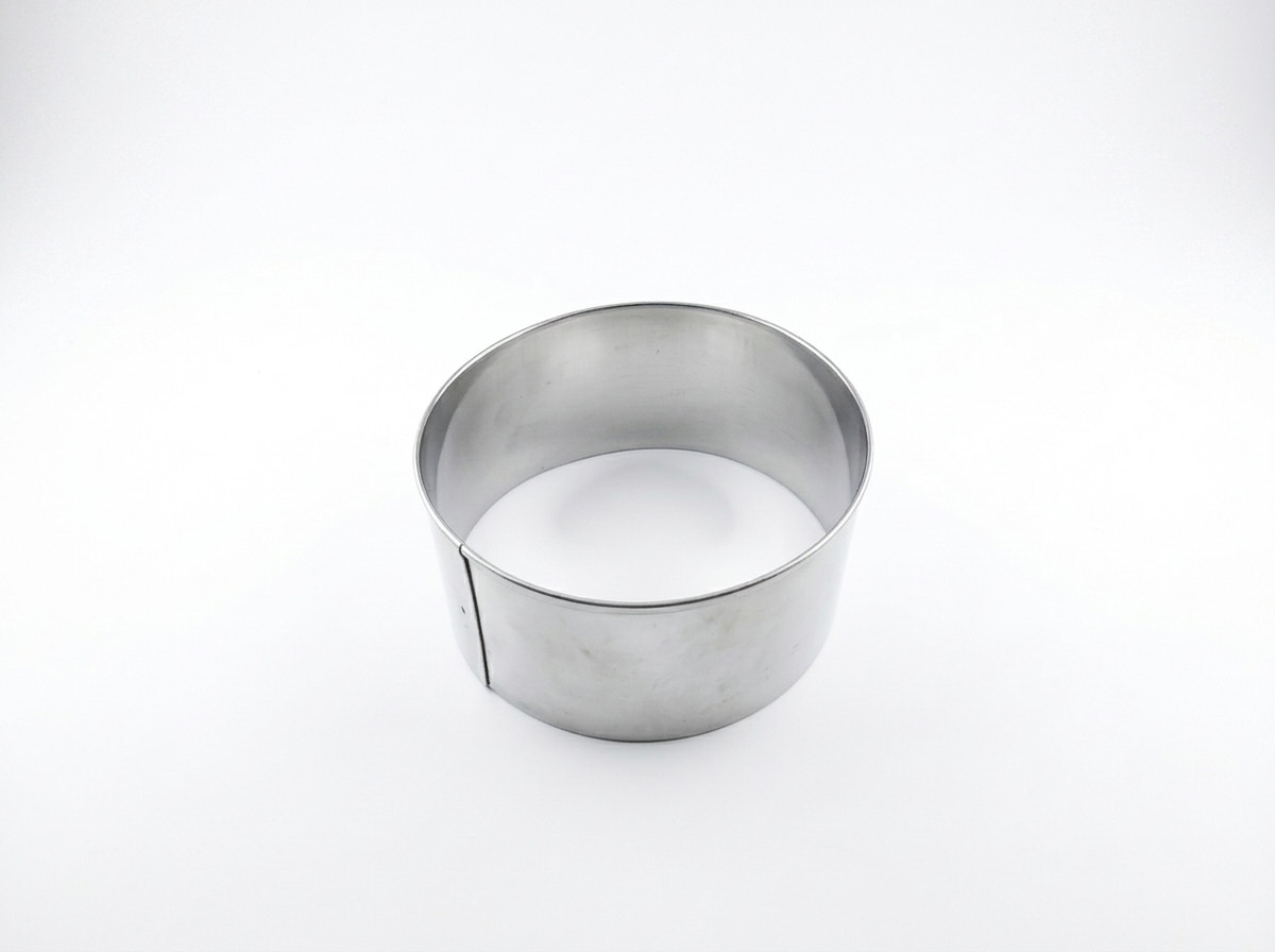 Molde en acero para alimentos Cortador redondo alto para brownie