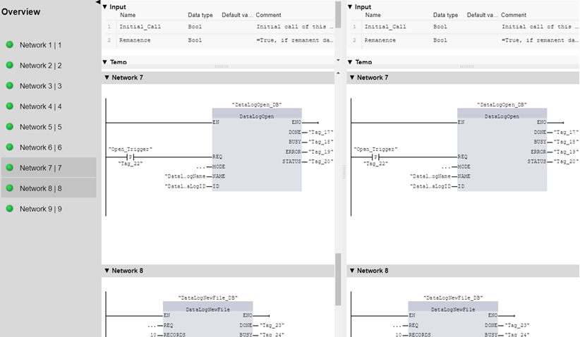 SIMATIC Automation Compare Tool of LAD/FBD blocks SIMATIC Automation Compare Tool of LAD/FBD blocks