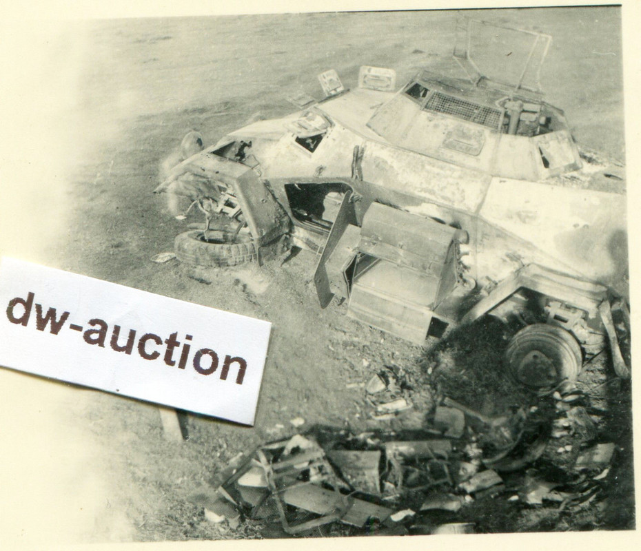 Polen , zerstörter dt. Panzer Spähwagen