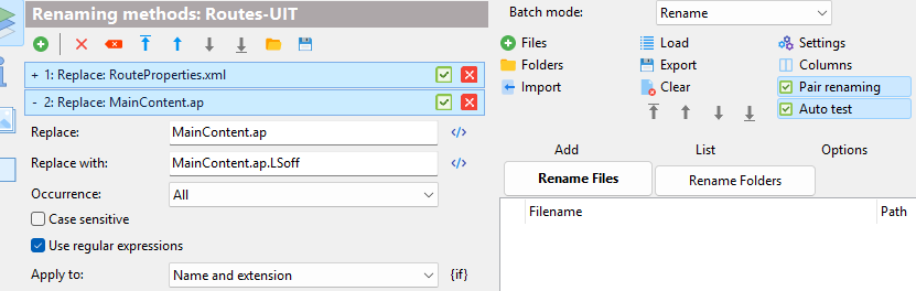 Method replace