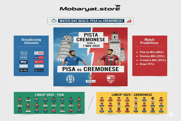 بيزا vs كريمونيز - بث مباشر وتحليل الجولة 11 | Serie A - 7 نوفمبر 2025