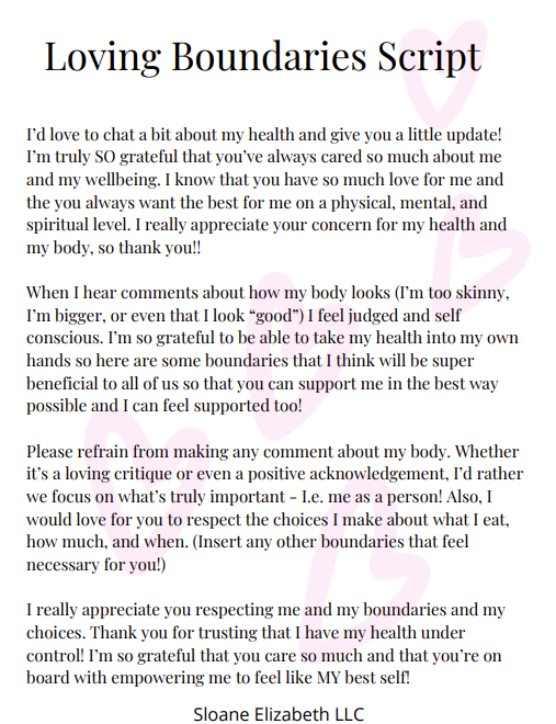Loving Boundaries Script