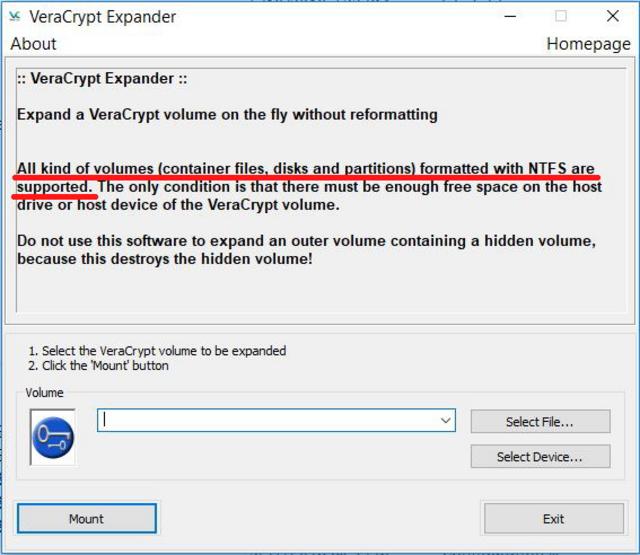 VeraCrypt / Forums / Technical Topics: Not enough space according to file  system