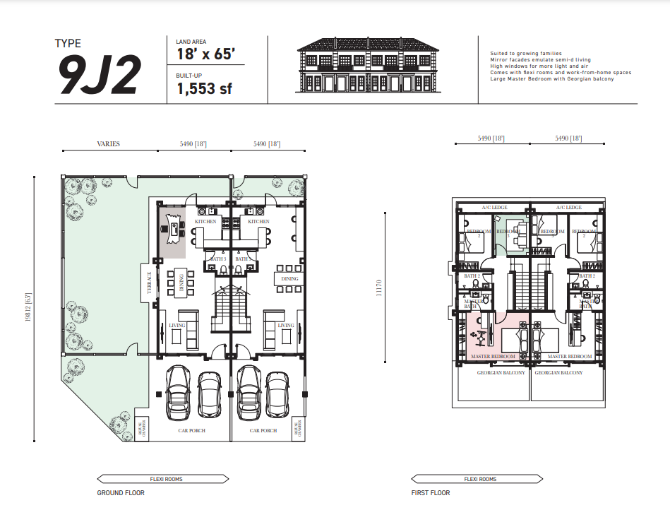 Cheerywood Type H floor plan in Eco Majestic, Semenyih, Selangor