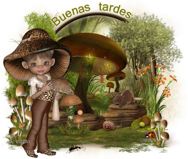 01 -TARJETAS BUENAS TARDES - Página 37 Mushroomelisa